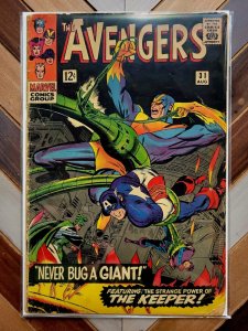 AVENGERS #31 GD/VG 3.0 (Marvel 1966) Battle vs. THE KEEPER Cover by DON HECK
