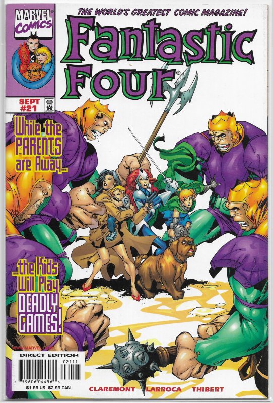 Fantastic Four (vol. 3, 1998) #21 FN/VF Claremont/Larroca