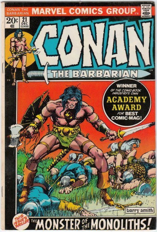 Conan the Barbarian 21 strict VF- 8.0  High-Grade  ~~pay 1st shipping fee!!