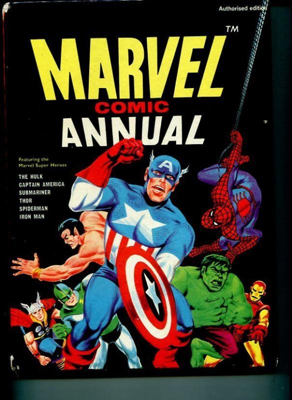 MARVEL COMIC ANNUAL-1969-SPIDER-MAN-HULK-SUBMARINER-THOR IRON MAN-AVENGERS-vg VG