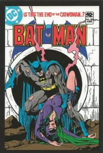 Batman #324 1980 4x5 Cover Postcard 2010 DC Comics Catwoman