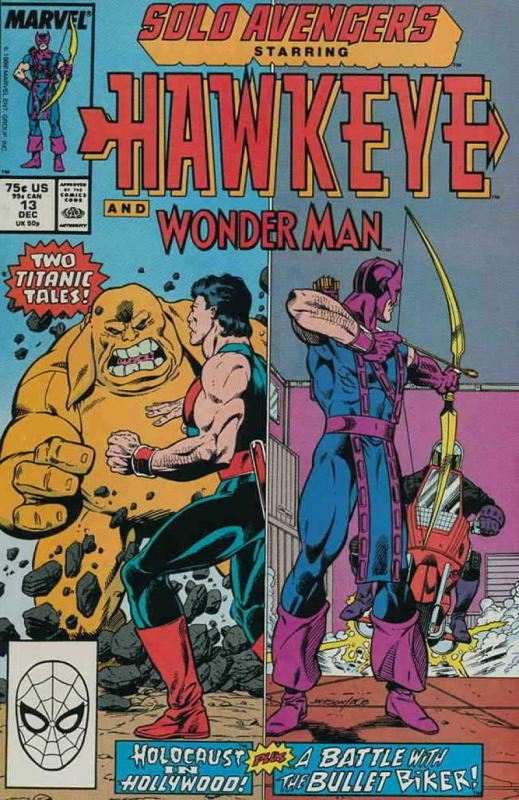 SOLO AVENGERS #13, VF/NM, Hawkeye, Wonderman, Marvel, 1987 1988 more in store