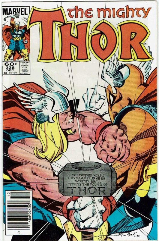 Thor #338 (1966 v1) Walt Simonson Beta Ray Bill Newsstand NM