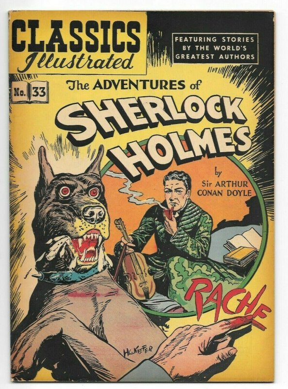 Classics Illustrated #33 The Adventures of Sherlock Holmes FN/VF HRN 53 