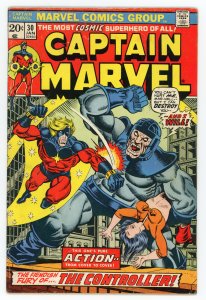 Captain Marvel #30 (1968 v1) Jim Starlin Thanos Iron Man FN+