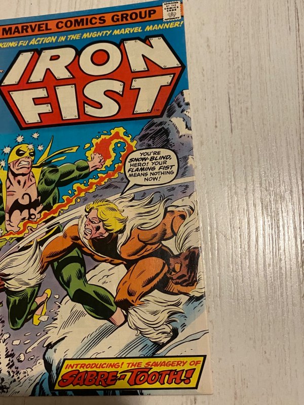 Iron Fist #14 (1977)white Snow White doom- 1St Sabretooth VF solid