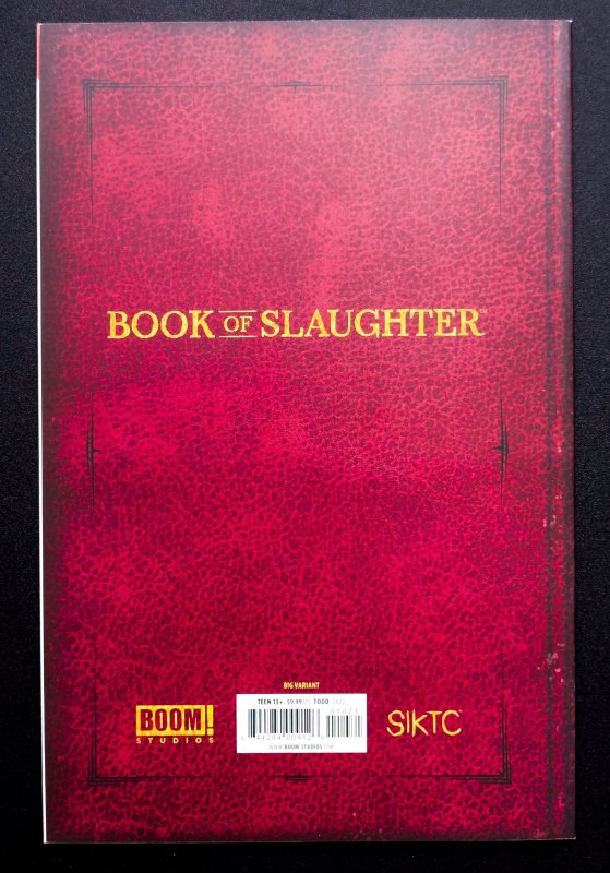 Book of Slaughter Cover G (2022) - Low Print Modern Horror - NM!