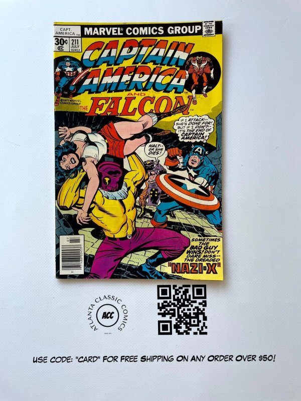 Captain America # 211 VF Marvel Comic Book Avengers Falcon Hulk Thor Wasp 2 J887