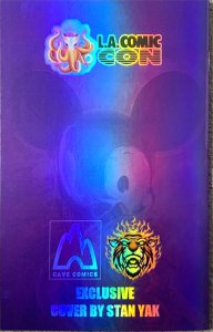 Venomized Veno-Mickey Chrome Foil Mickey Mouse L.A. Comic Con Stan Yak Cover COA