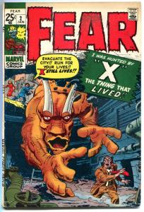 FEAR #1 2 3, Jack Kirby, Robots, Mummy, Sci-fi, Horror, 1970, more in store, QXT