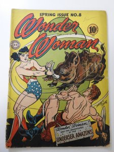 Wonder Woman #8 (1944) FR/GD Condition see description