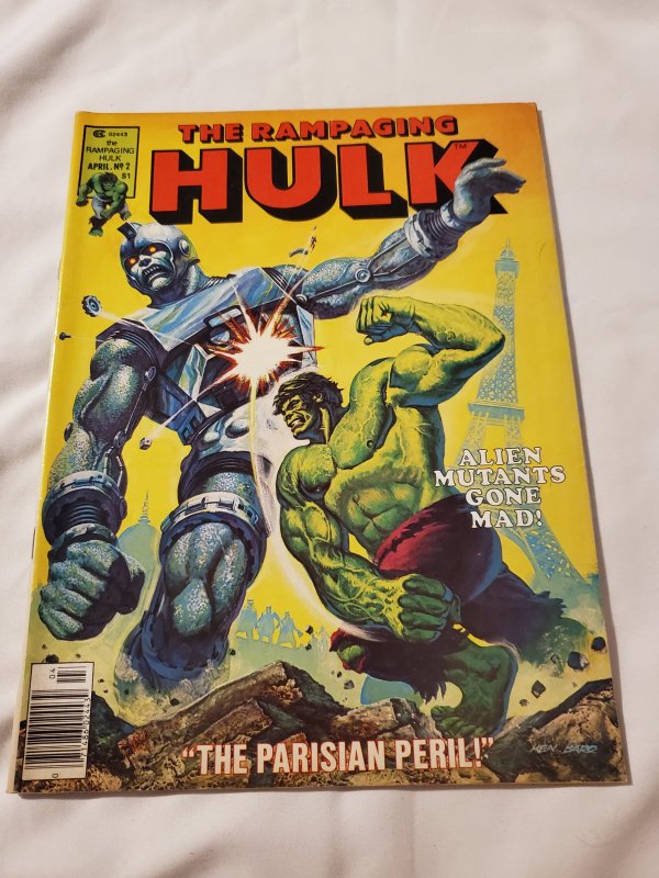 Rampaging Hulk 2 VF cover art by cover art by Ken Barr