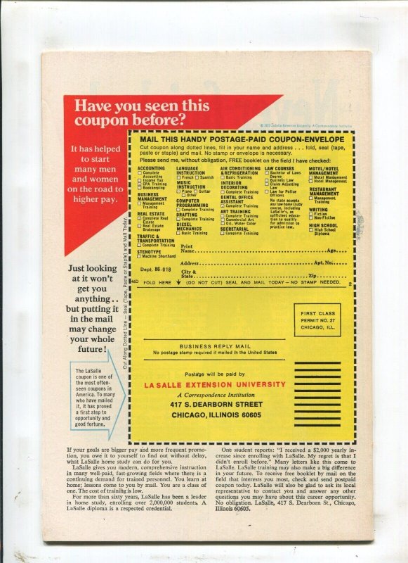 Astonishing Tales #18 - A Monster Stalks These Streets! (6.0) 1973