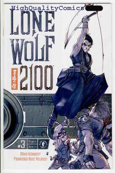 LONE WOLF 2100 #3, NM+, Mike Kennedy, Ronin, Sword, Velasco, 2002