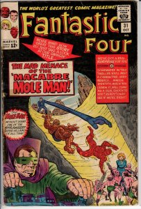 Fantastic Four #31 (1964) 2.5 Q TAPE ON COVER