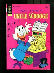 UNCLE SCROOGE #106-1973-PLAYING MUSIC VG