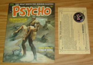 Psycho Magazine #3 VF- boris vallejo frankenstein 1971 - with IRS collection COA