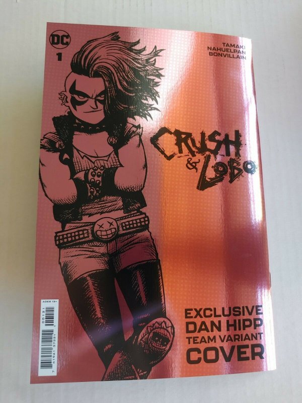 Crush and Lobo #1 - C Team Dan Hipp Foil Cardstock - NM sharp copy!