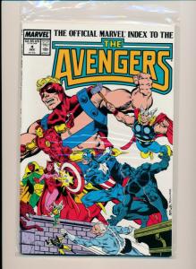 MARVEL set of 7- OFFICIAL INDEX TO THE AVENGERS #1-#7 1987/'88 VF (PF741) 