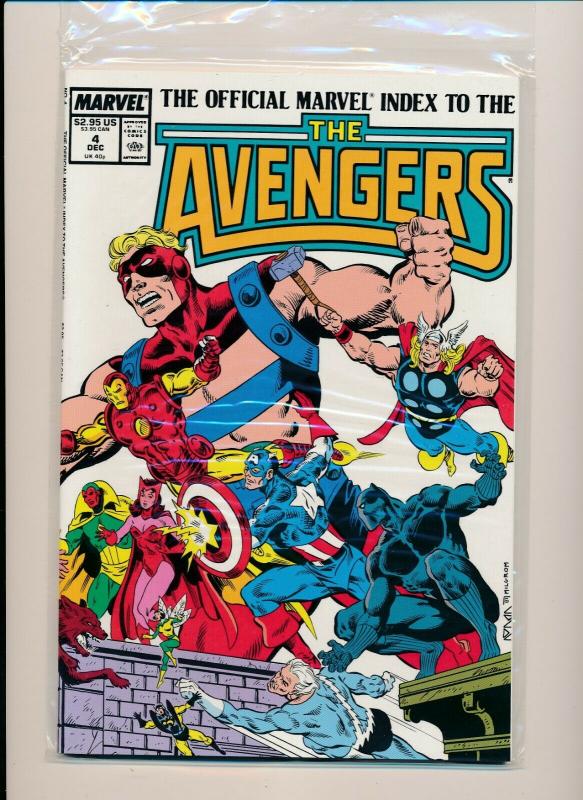 MARVEL set of 7- OFFICIAL INDEX TO THE AVENGERS #1-#7 1987/'88 VF (PF741) 