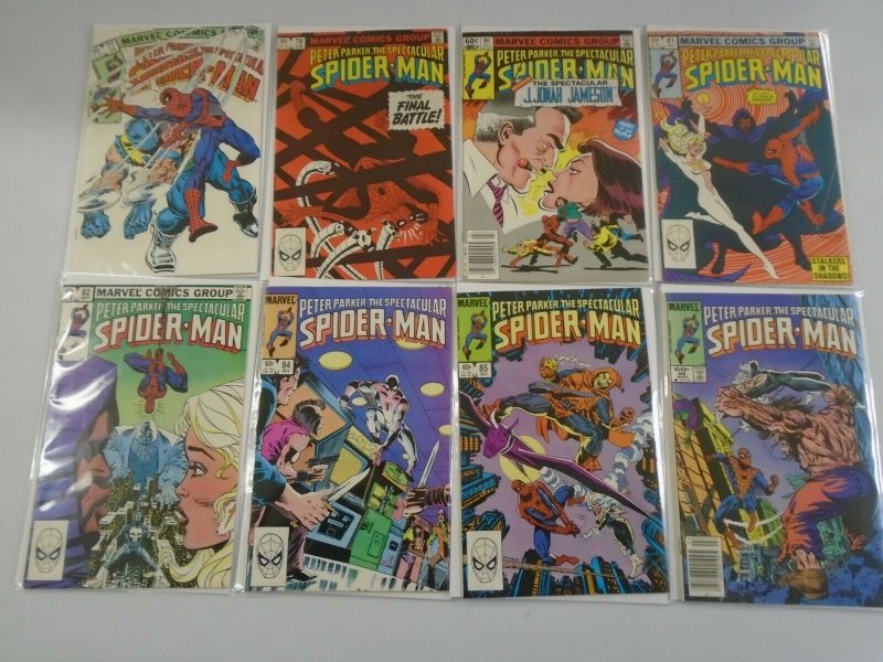 Spectacular Spider-Man lot 48 different from #67-124 6.0 FN (1982-87 1st Series)