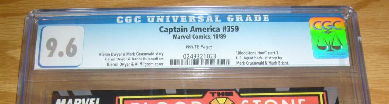 Captain America #359 CGC 9.6 first appearance of crossbones - marvel comics 1989