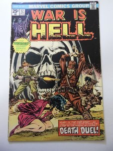 War is Hell #12 (1975) VG Condition 1/2 Spine Split