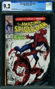 AMAZING SPIDER-MAN #361 CGC 9.2 NM (1992)