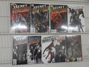 Secret Invasion #1-8 Complete Set! + Dark Reign One-Shot! Avg NM- Condition!