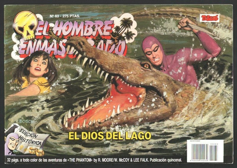 EL Hombre Enmascarado #63 1988-Colosus-Magazine format-Color interior-Spanish...