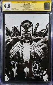 ?? Venom #26 cgc 9.8 SS signed sketch remark Tyler Kirkham ?️ remarque 1st ap