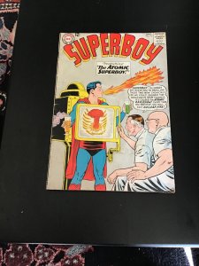 Superboy #115 (1964) Atomic Bomb cover! Phantom Zone! Affordable grade VG+ Wow!