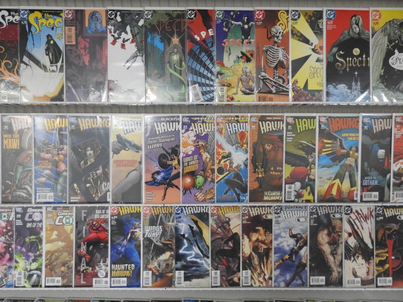 Huge Lot of 140+ Comics W/ Green Lantern, Hawkman, Spectre Avg VF Condition!