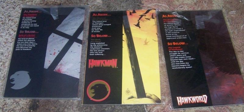 Hawkworld  graphic novels #1 2 3  complete set  tim truman  1989, DC comics