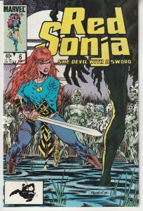 Red Sonja(Marvel, vol.3) # 6  Walking Dead in the Swamp