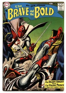 BRAVE AND THE BOLD #18-1958-DC-JOE KUBERT-RUSS HEATH-GREY TON COVER fn-