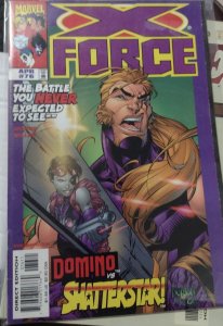 X-FORCE  #  76 1998 MARVEL DISNEY domino vs shatterstar