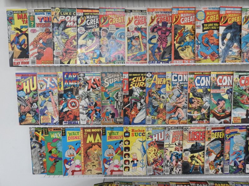 Huge Lot 150+ Silver/Bronze Comics W/ Daredevil, Hulk, +More! See desc