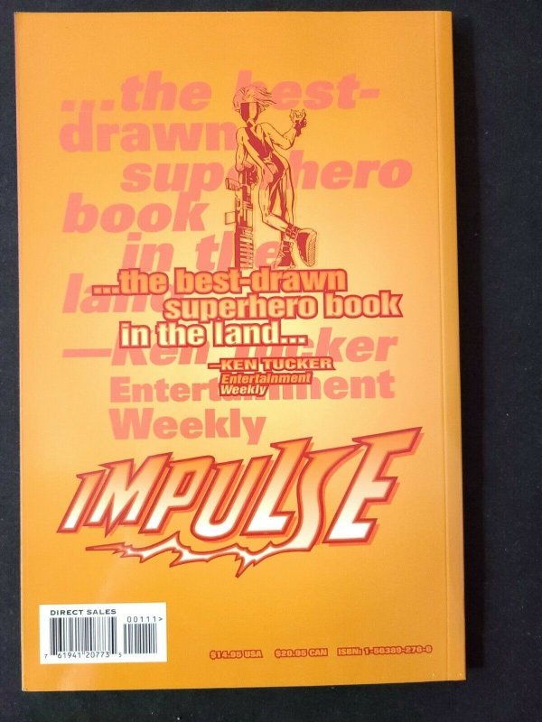 NM Signed IMPULSE RECKLESS YOUTH- FLASH TPB- CoA 20/50 Mark Waid, Mike Wieringo