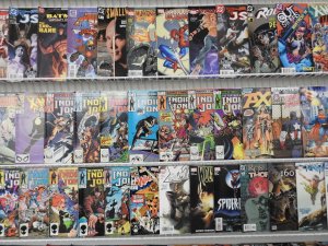 Huge Lot 200+ Comics W/ Flash, Daredevil, Wolverine+ Avg Fine- Condition!!