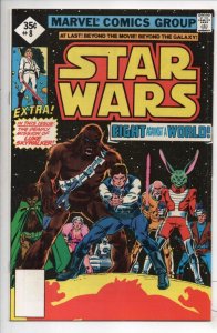 STAR WARS #8, VF/NM Reprint, Luke Skywalker, Darth Vader, 1977 1978, Marvel