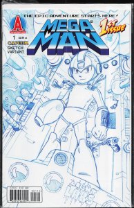 Mega Man #1 Variant Cover (2011) Mega Man