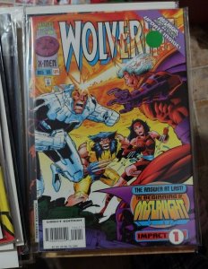 WOLVERINE # 104  1996 marvel  x-men loganmagneto professor x  elektra onslaught