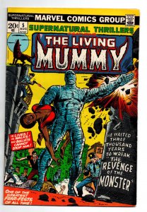 Supernatural Thrillers #5 - 1st appearance The Living Mummy - KEY - 1973 - VG