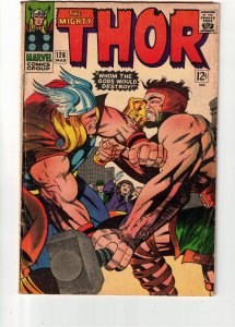 Thor #126 (1966) Affordable-Grade VG 1st Solo Issue! Hercules vs Thor! Kirby Art