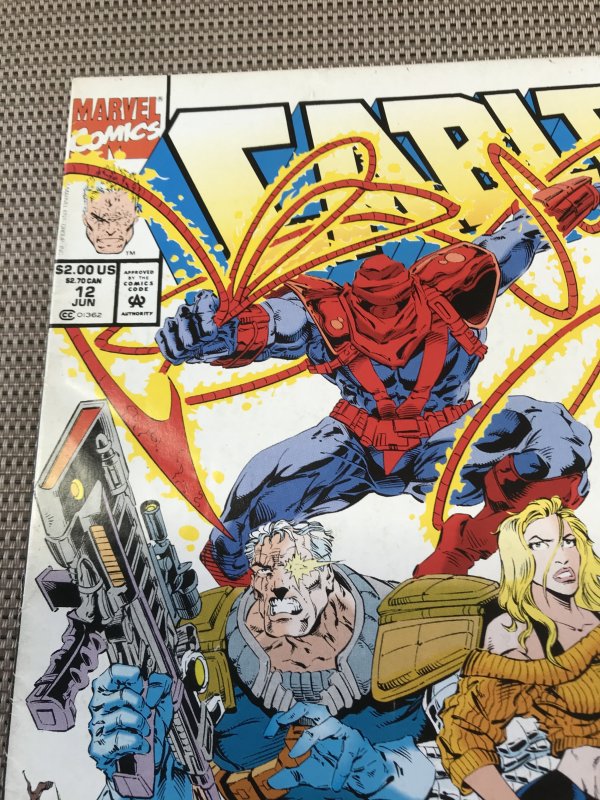 CABLE #12 newsstand : Marvel comics June 1994 VG; Senyaka, Scott Loboell art