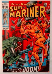 Sub-Mariner #20 Marvel 1969 VF Silver Age Comic Book 1st Print