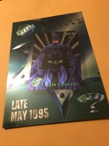 BATMAN FOREVER METAL promo card : DC Fleer 1995 NM/M; movie