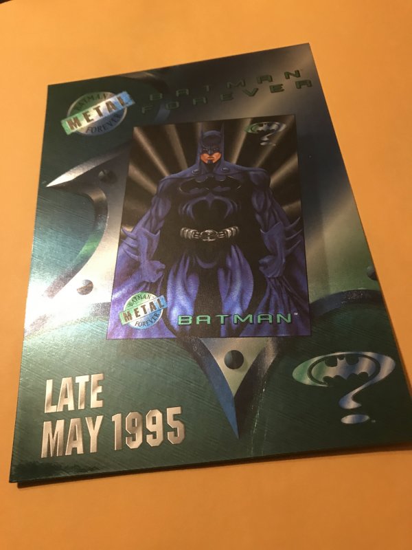 BATMAN FOREVER METAL promo card : DC Fleer 1995 NM/M; movie | Comic  Collectibles - Trading Cards - Comic / HipComic