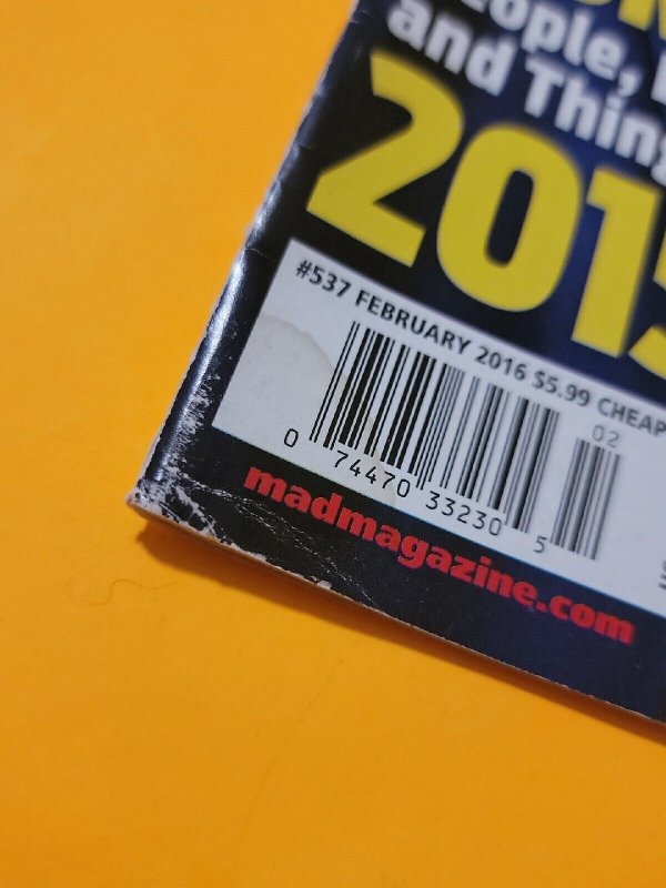 February 2016 Mad Magazine 537 Trump Alfred Cover Fine+